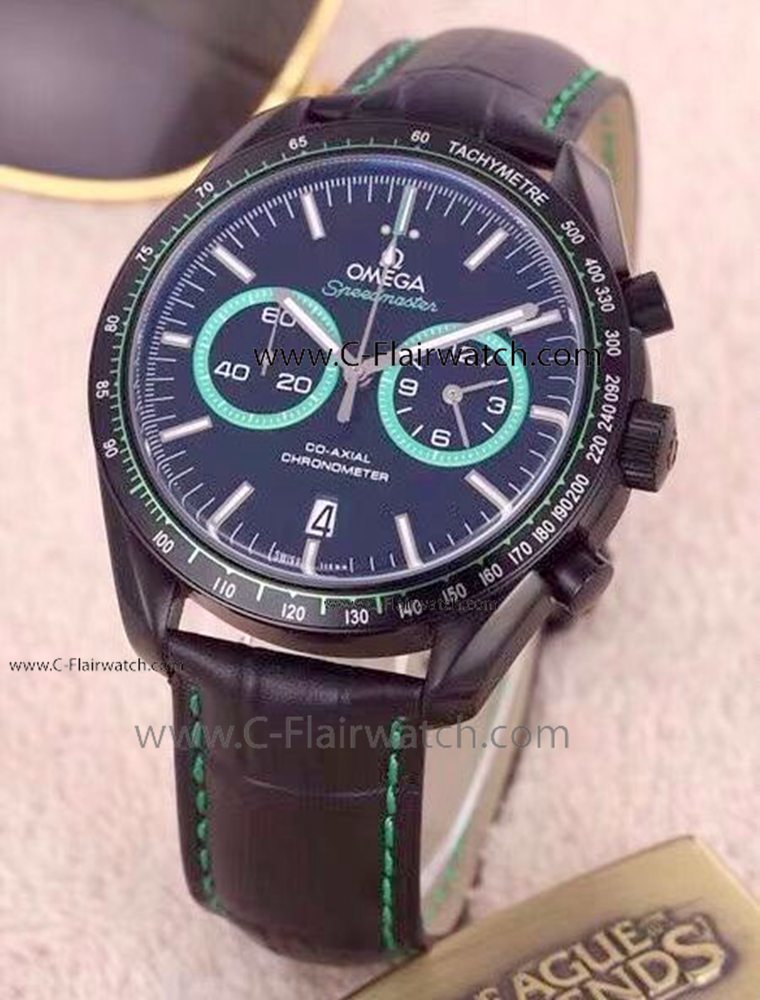 Top Grade Omega Speedmaster Racing Black Case Watch 42mm